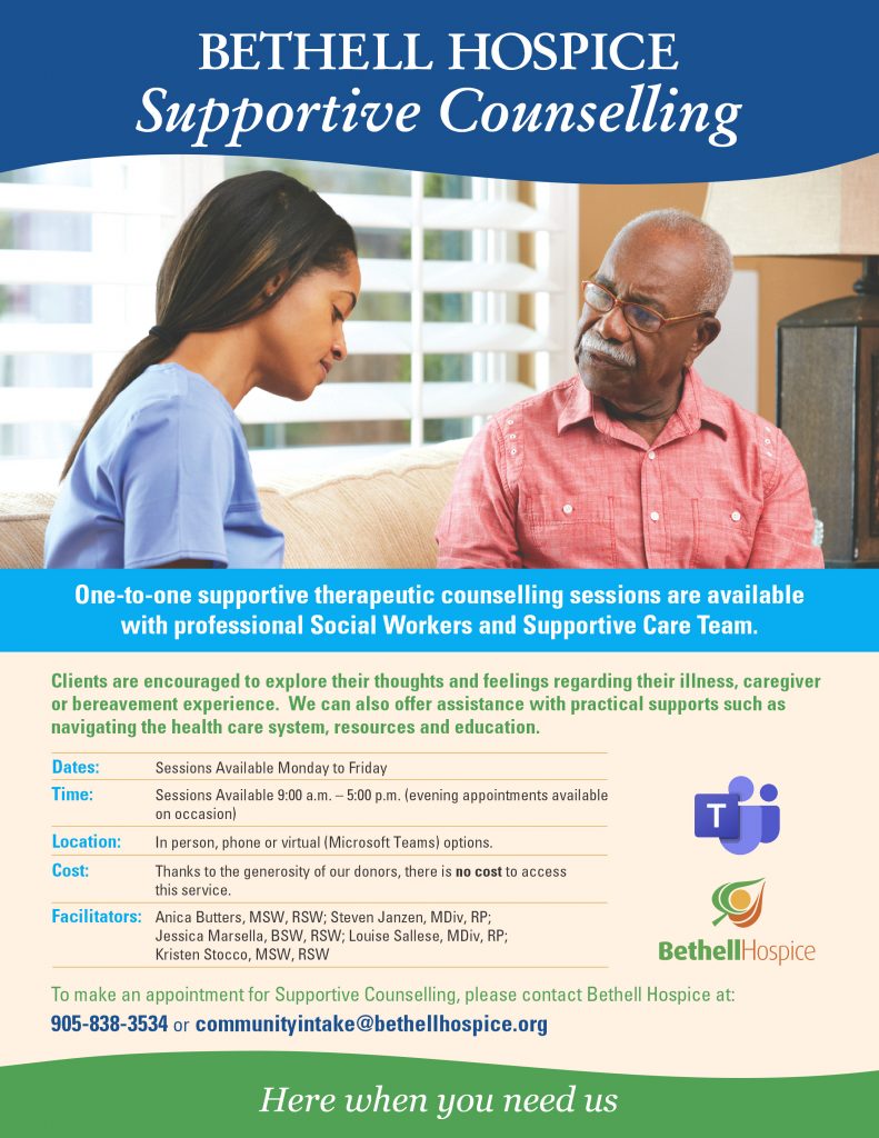 Bethell Hospice - Supportive Counselling FINAL